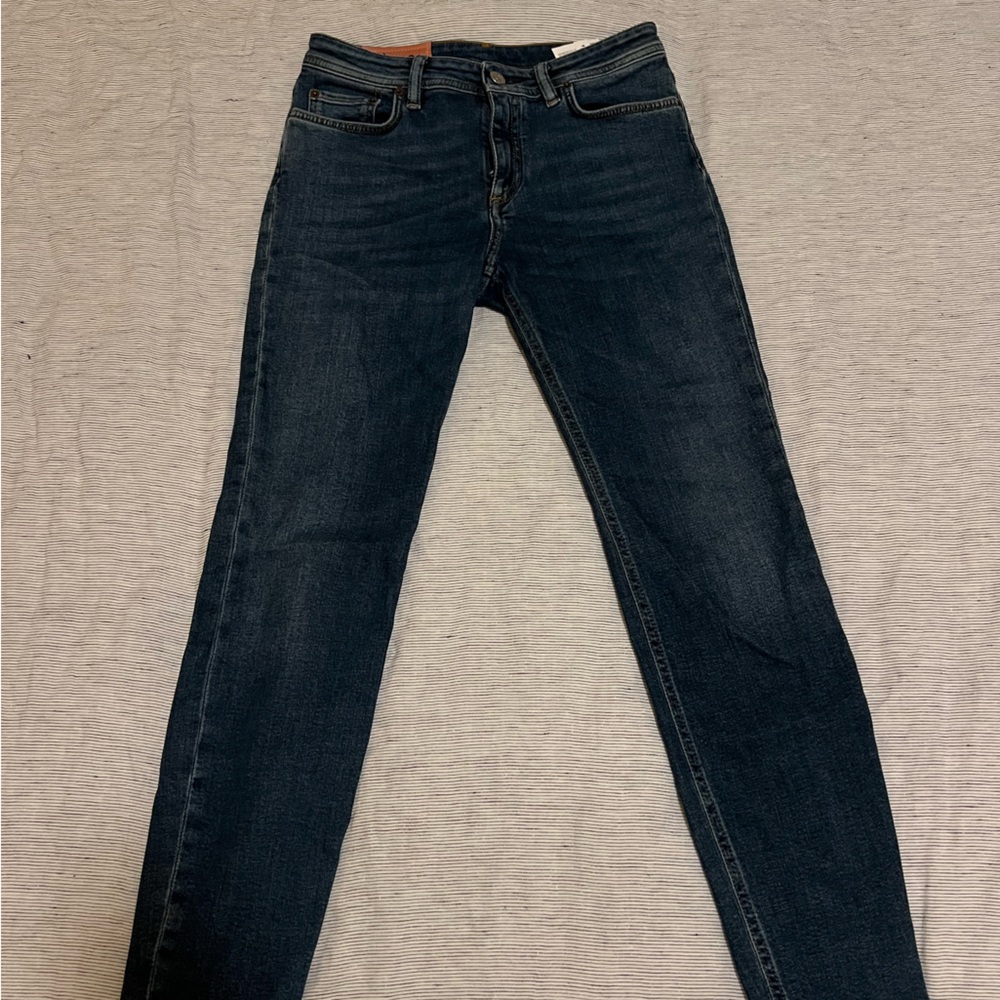 Acne Studio - Women’s Blue Denim Skinny Jeans low-mid rise